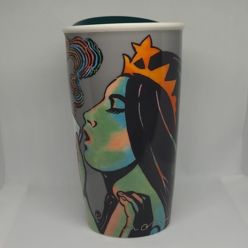 STARBUCKS Milton Glaser Limited Edition 25 Anniversary 2016 Siren Travel Tumbler